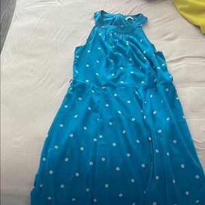 Blue Polka Dot Kids Dress